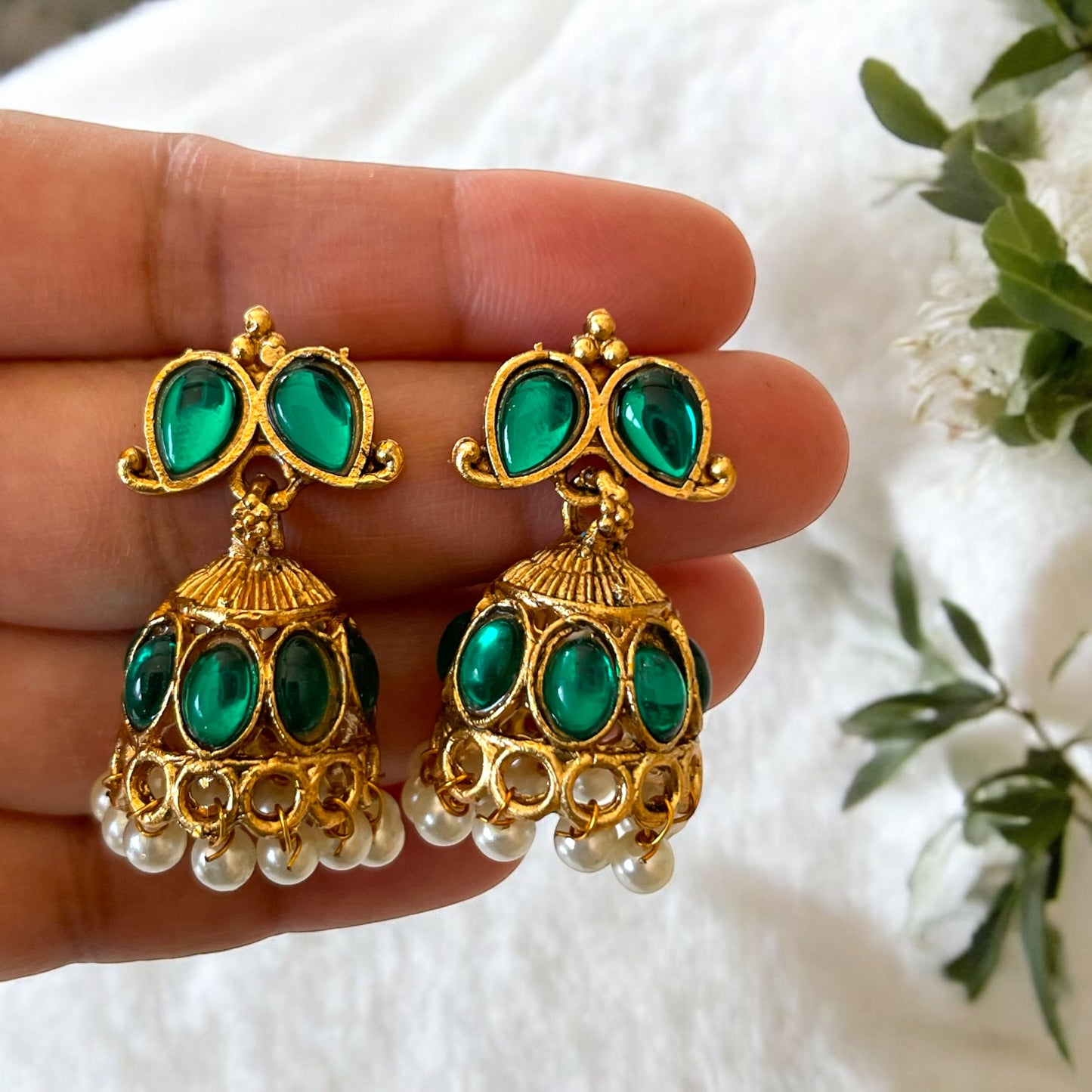 Classic Maanga Necklace Set - Green