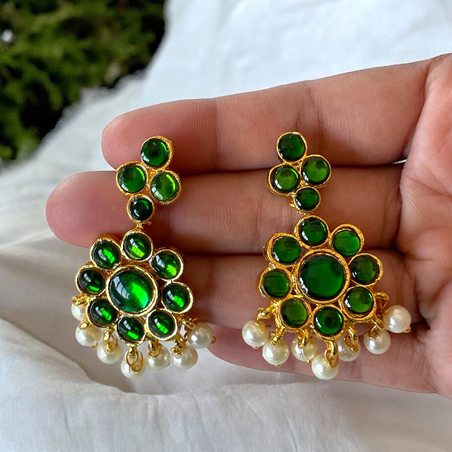 Traditional Attigai Neckwear Set- Green