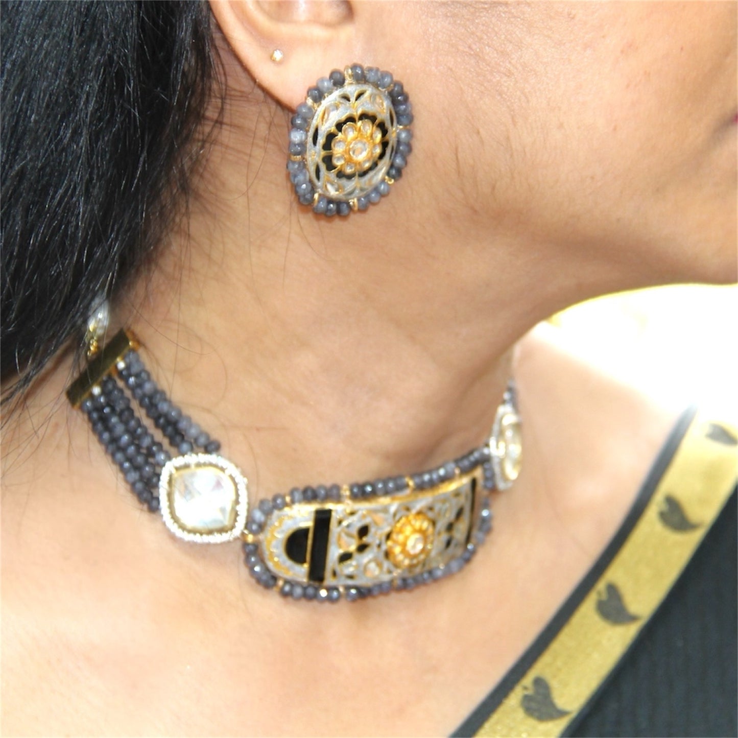Choker Neckwear Set - Grey