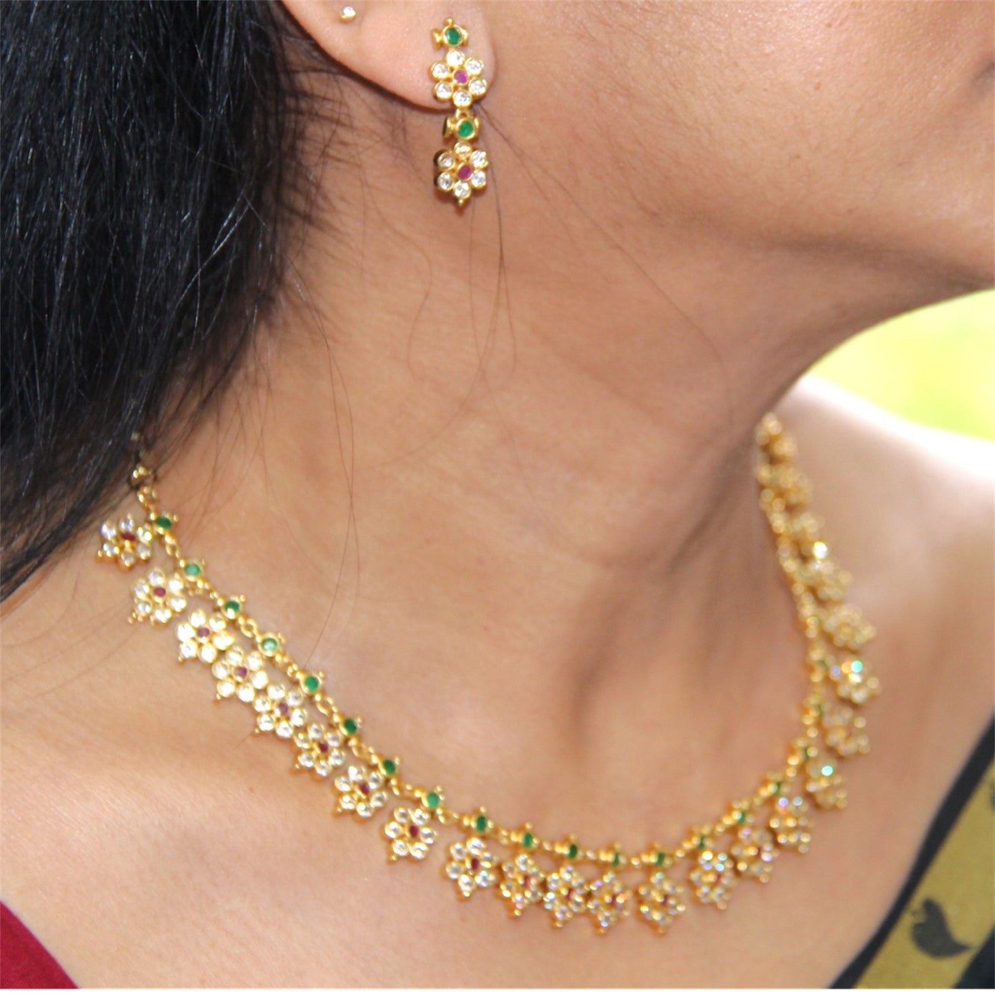 Floral Neckwear Set