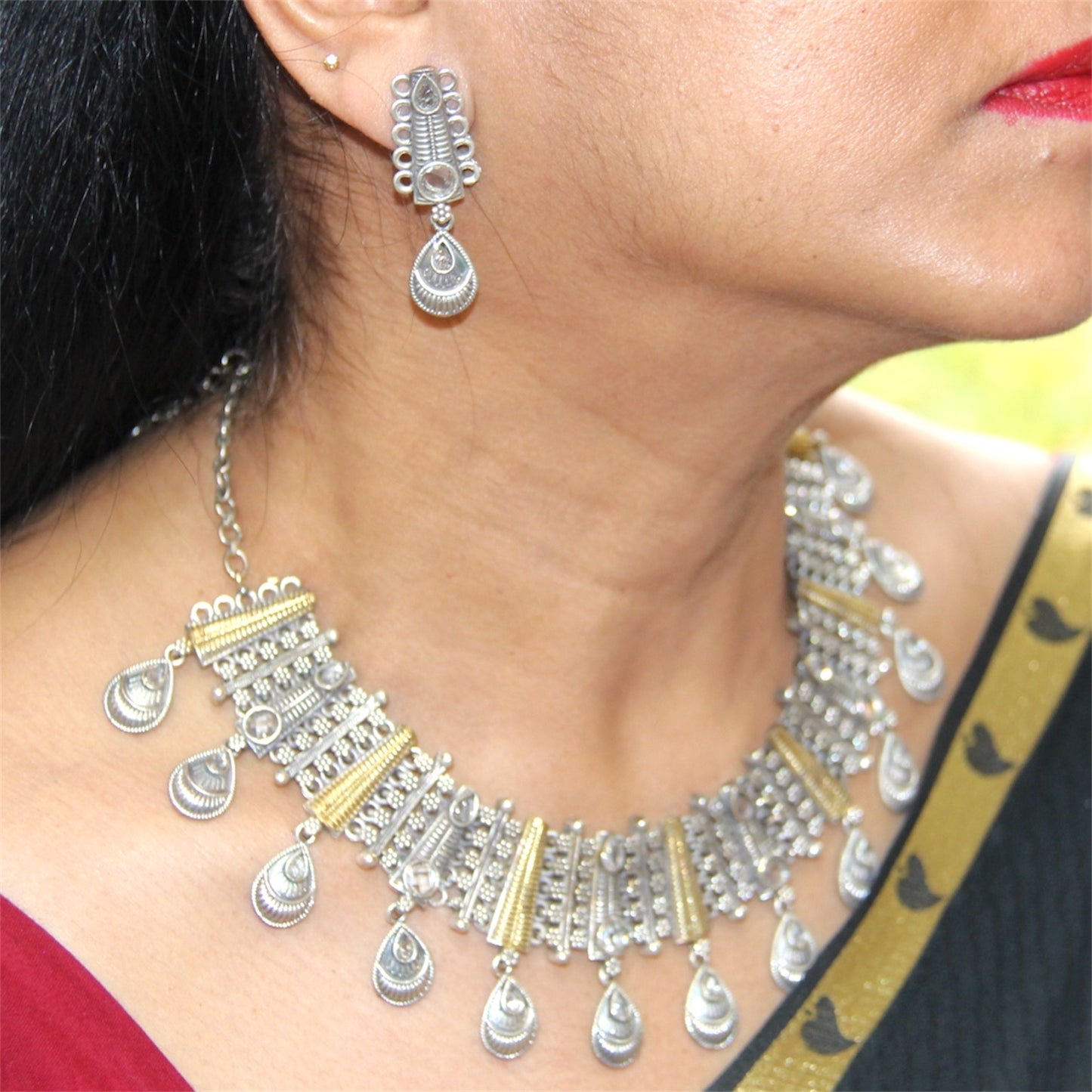 Two Tone Choker Set