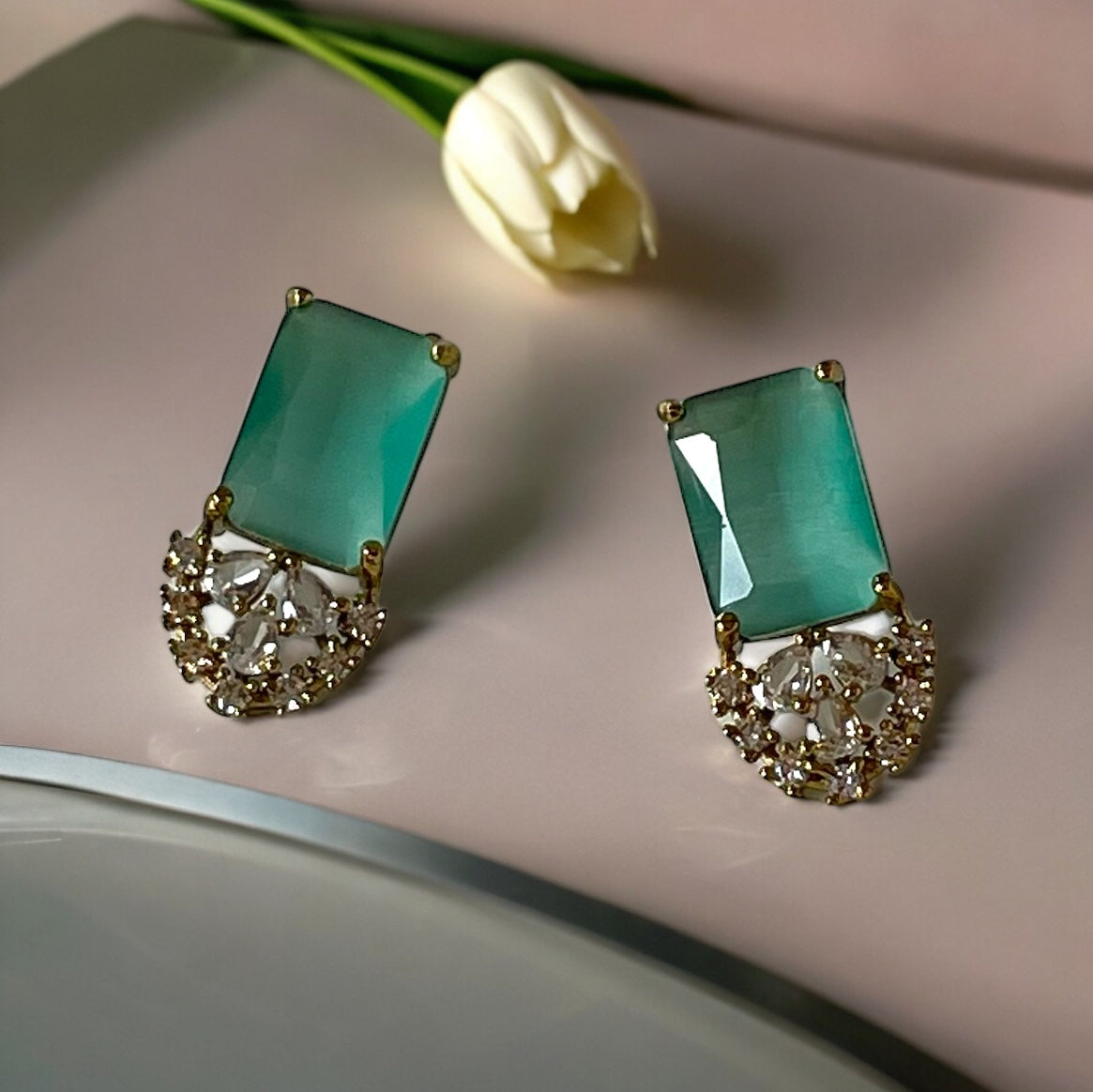 Pastel Green Neckwear set