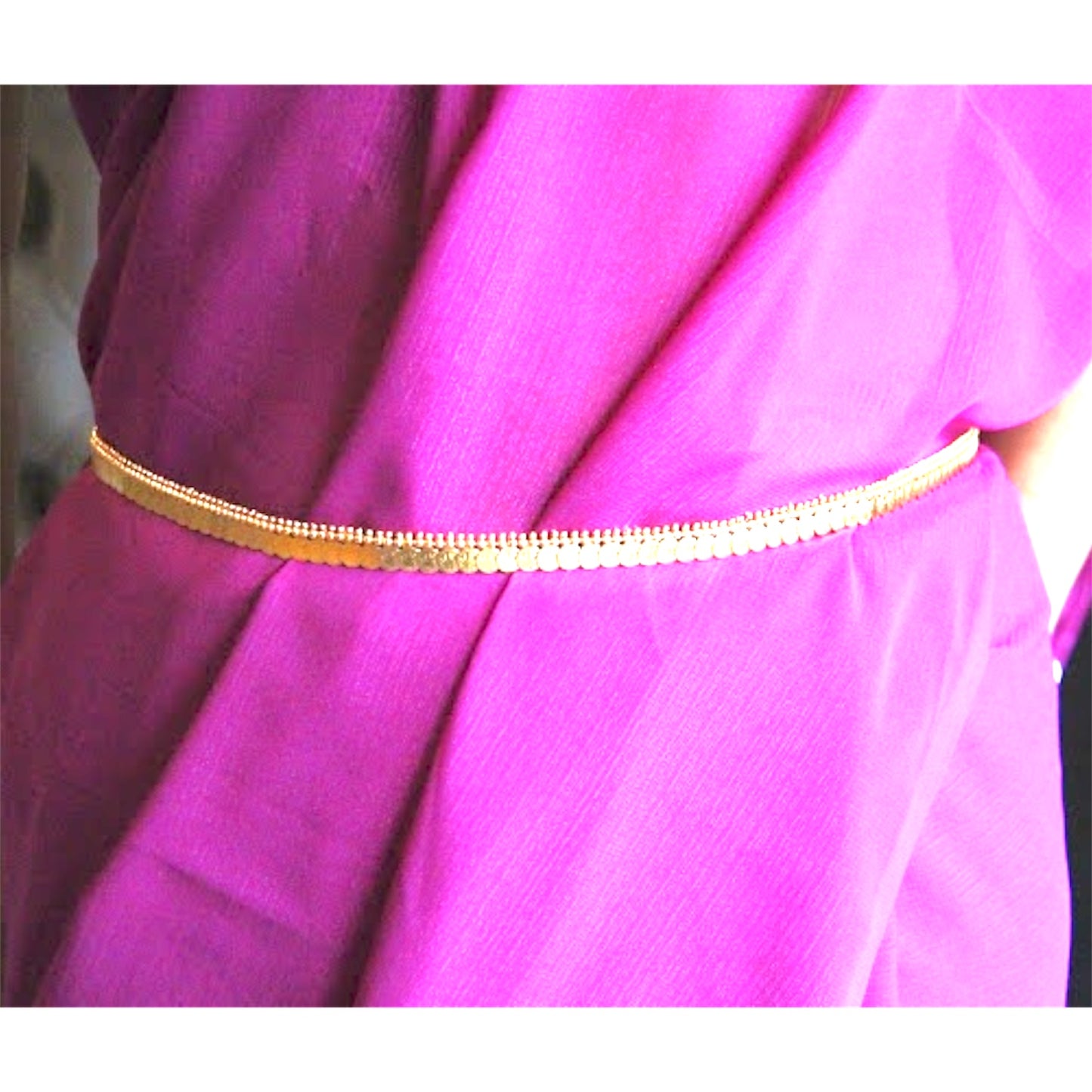 Versatile Gold Coin Hip Belt & Necklace