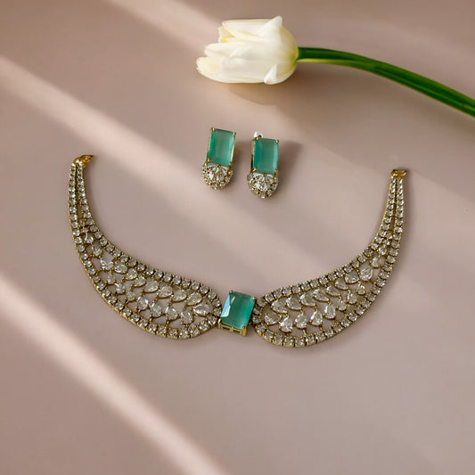 Pastel Green Neckwear set