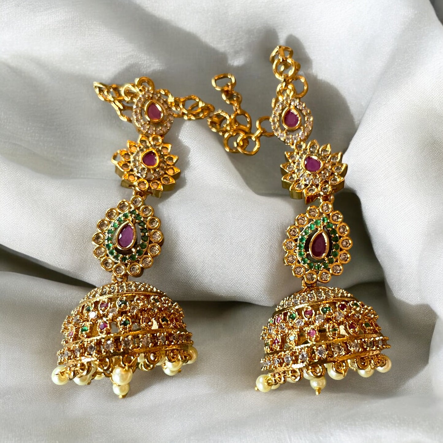 Elegant Jhumka with Maatal