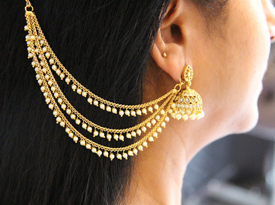Maatal - Traditional Ear Chain for a Graceful Look