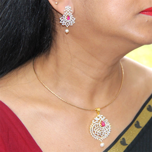 Diamond Lookalike Neckwear Set